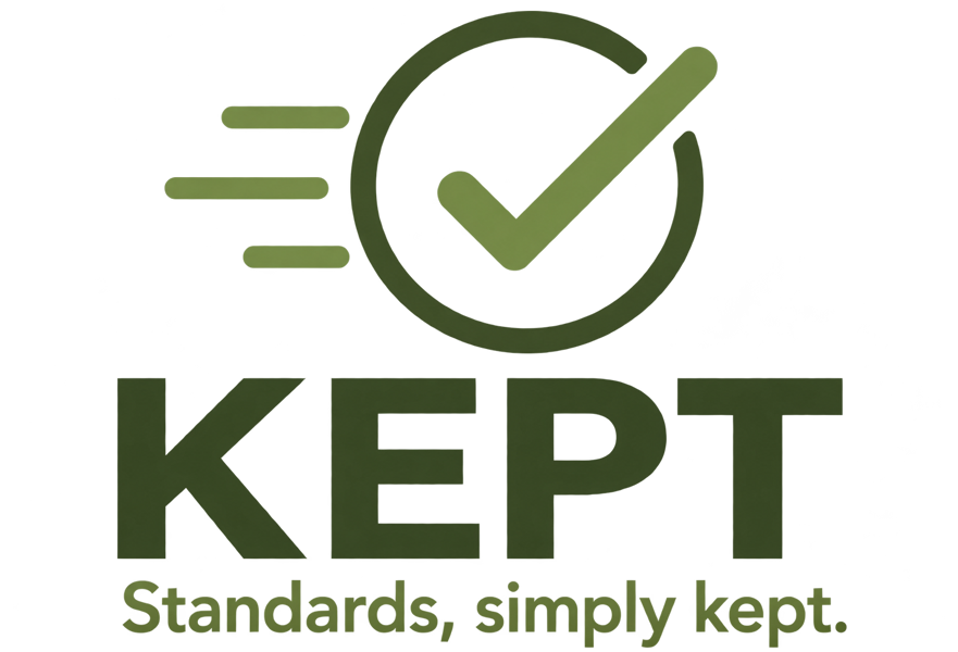 KEPT — Standards, simply kept.